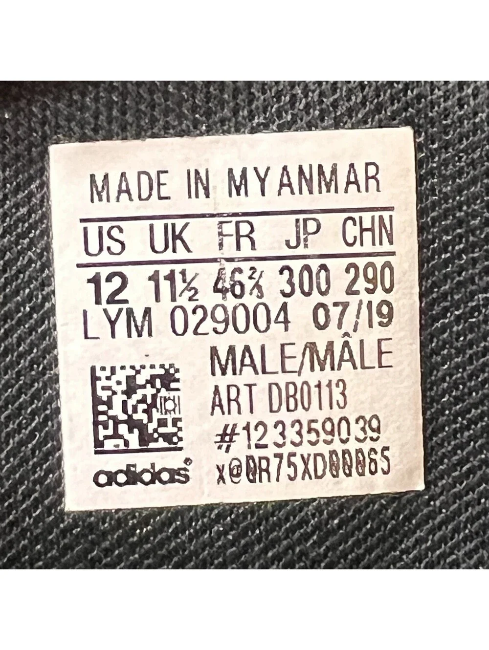 Adidas Hoops 2.0 Mid Black Carbon DB0113 Size 12